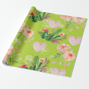 Papel De Presente Cactus verde-aquoso