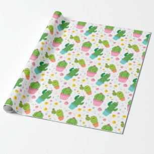 Papel De Presente Cactus Wraping Paper