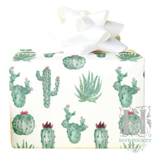 Papel De Presente Cactus Wraping Paper
