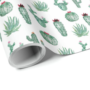 Papel De Presente Cactus Wraping Paper