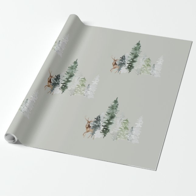 Papel De Presente Cadeado de Madeira Vedante (Desenrolado)