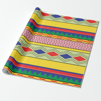 Papel De Presente Cadeia de padrão uniforme dos Motifs