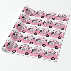 Papel De Presente Cadillac cor-de-rosa