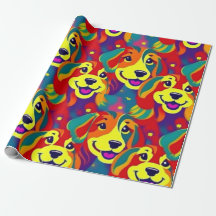 Cães adoráveis e coloridos cães de estimação