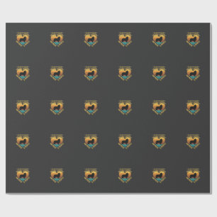 Papel De Presente Cães de Pastoreia Shetland Retro Coração Amante de