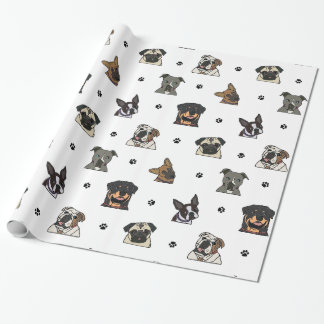 Papel De Presente Cães e patas