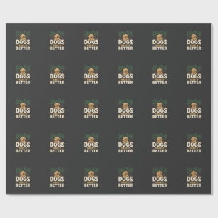 Papel De Presente Cães Engraçados Tornam Tudo Melhor
