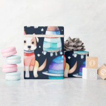 Cães espaciais planetas, universo de galáxias