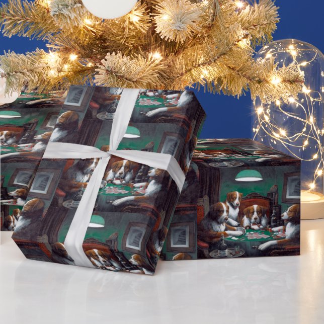 Papel De Presente Cães Jogando Poker Cassius Marcellus Coolidge 1894 (Feriados)