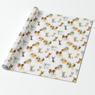 Papel De Presente Cães Pequenos