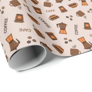 Papel De Presente Café