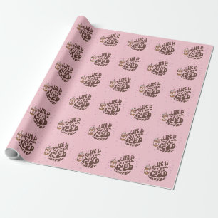 Papel De Presente Café com Gelo