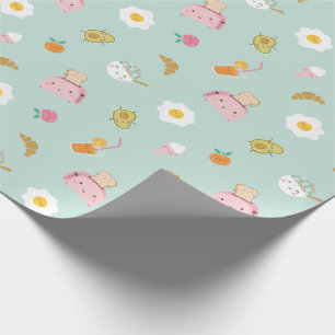 Papel De Presente Café da Manhã Bonito na horta