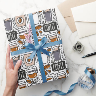 Papel De Presente Café Latte Expresso