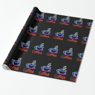 Papel De Presente Café - Sinal de Neon