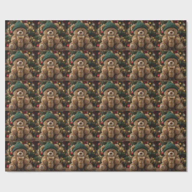Papel De Presente Café Teddy Bear 2025 (Aberto)