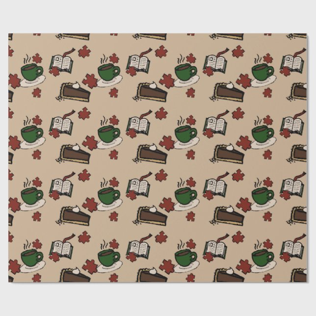 Papel De Presente Cafe Wrapping Paper (Aberto)