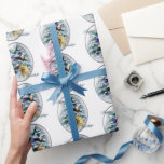 Papel De Presente Cairn Terrier Christmas<br><div class="desc">Arte de Natal refinada com um adorável cairno terrier em frente a uma árvore de Natal carregada de neve decorada com ornamentos que parecem brilhar à luz da lua. Presentes maravilhosos para amantes do Cairn terrier.</div>