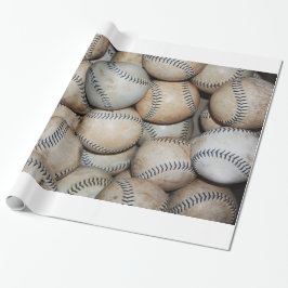 Papel De Presente Caixa de Baseballs