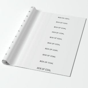 PAPEL DE PRESENTE CAIXA DE CARVÃO