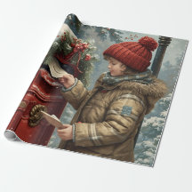 Caixa de correio de Natal presente de inverno fest