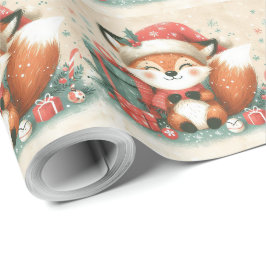 Papel De Presente Caixa de presente de Papais noeis de Natal