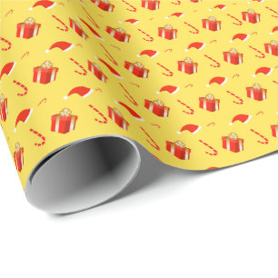 Papel De Presente Caixa de presentes de Natal Cana de chocolate