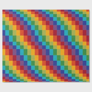 Papel De Presente Caixas arco-íris