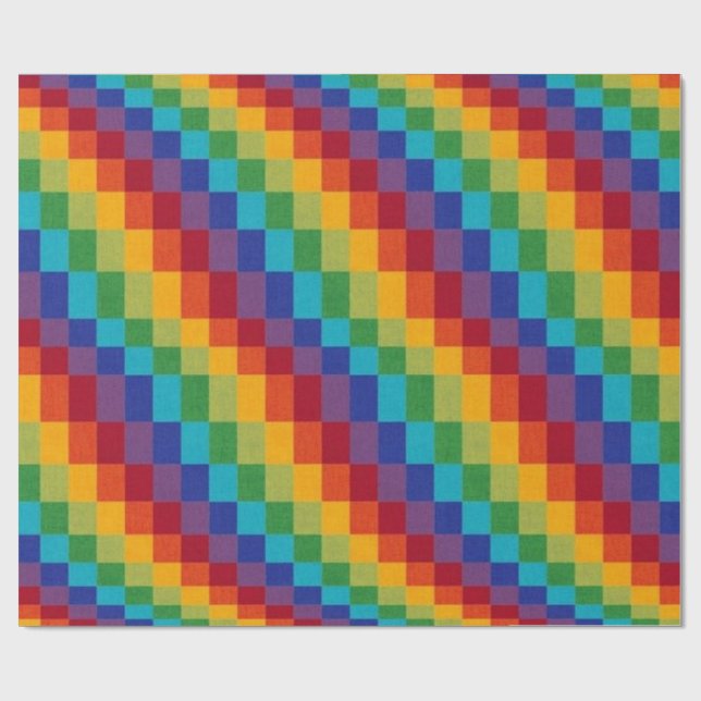 Papel De Presente Caixas arco-íris (Aberto)