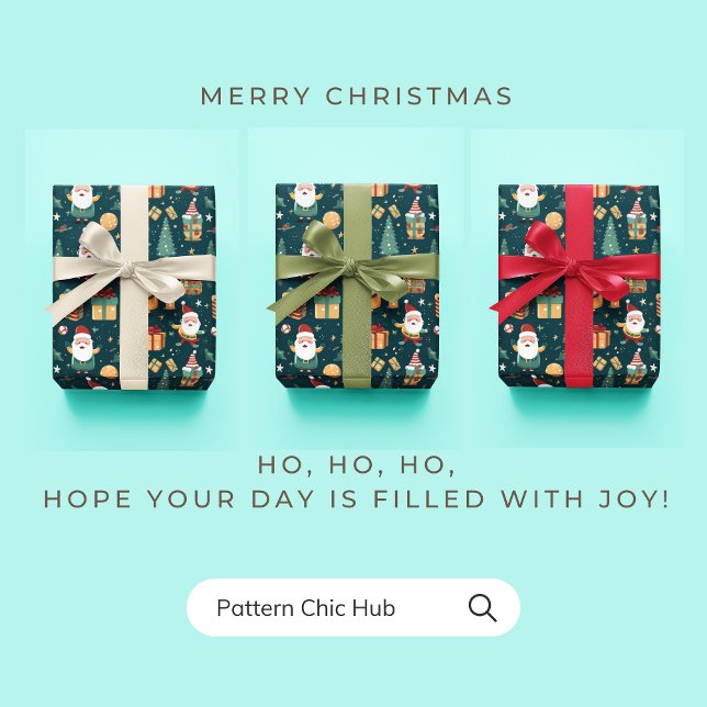 Papel De Presente Caixas de Presente de Natal do Papai Noel WP01 Ver (Criador carregado)