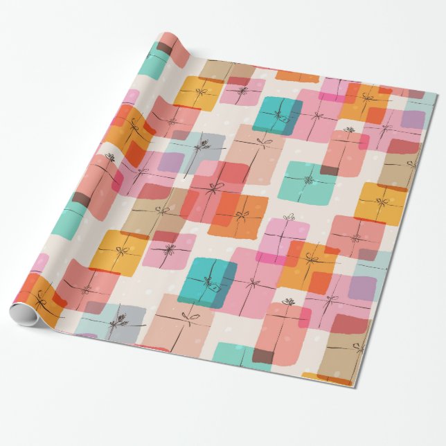 Papel De Presente Caixas de presentes (Desenrolado)