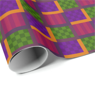Papel De Presente Caixas Padronizadas Abstratas