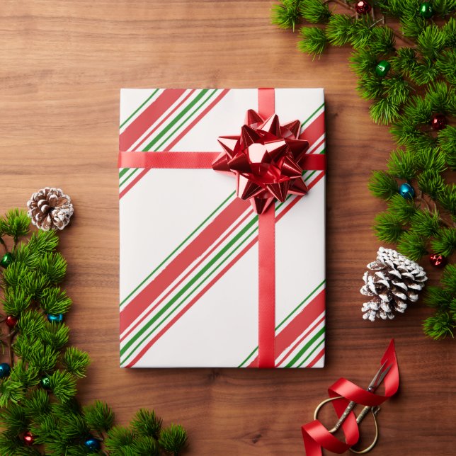 Papel De Presente Calça de Cane Stripe de Natal (Presente de Natal)