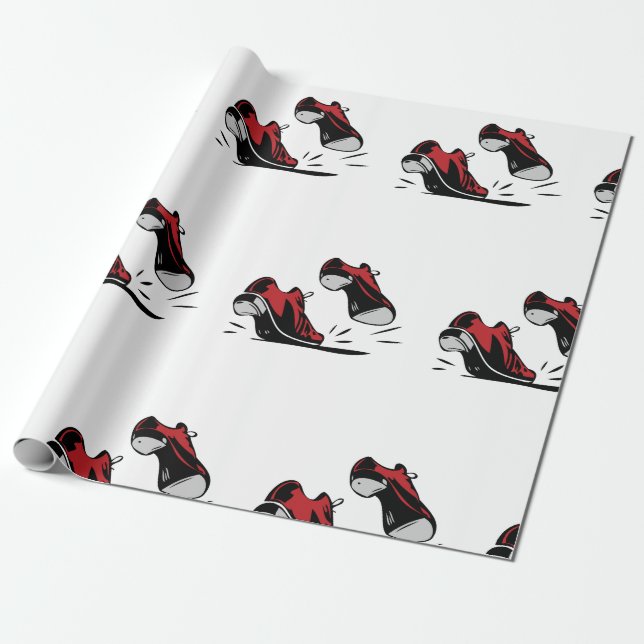 Papel De Presente Calçados de dança (Desenrolado)