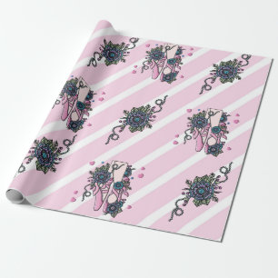 Papel De Presente Calçados do balé