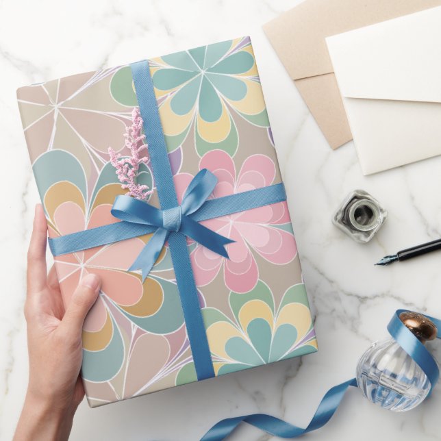 Papel De Presente Caleidoscópio (Presentear)