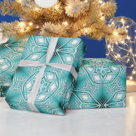 Papel De Presente Caleidoscópio Ártico