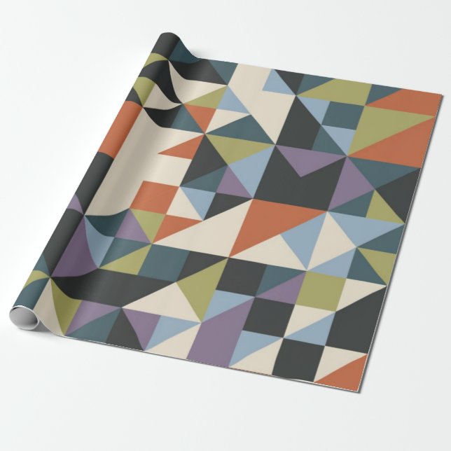 Papel De Presente Caleidoscópio Geométrico (Desenrolado)