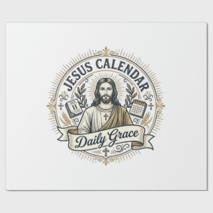 Papel De Presente Calendário de Jesus Graça Diária Calendário de Jes