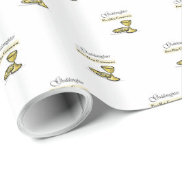 Papel De Presente Cálice da Primeira Comunhão da Afilhada