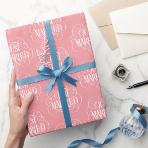Papel De Presente Caligrafia do Ornamentado recem casados Floured He