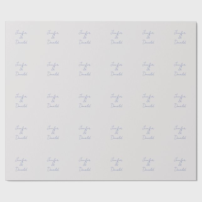 Papel De Presente Caligrafia nomes pessoais clássicos modernos (Aberto)