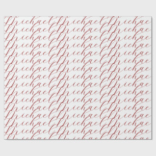 Papel De Presente Caligrafia profissional nome minimalista moderno