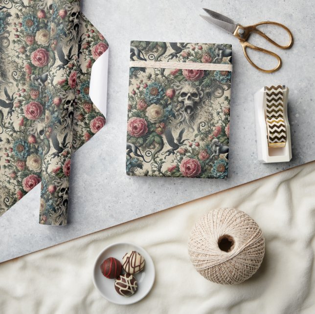 Papel De Presente Call to the Night Gallery – Gothic Victorian (Artesanato)