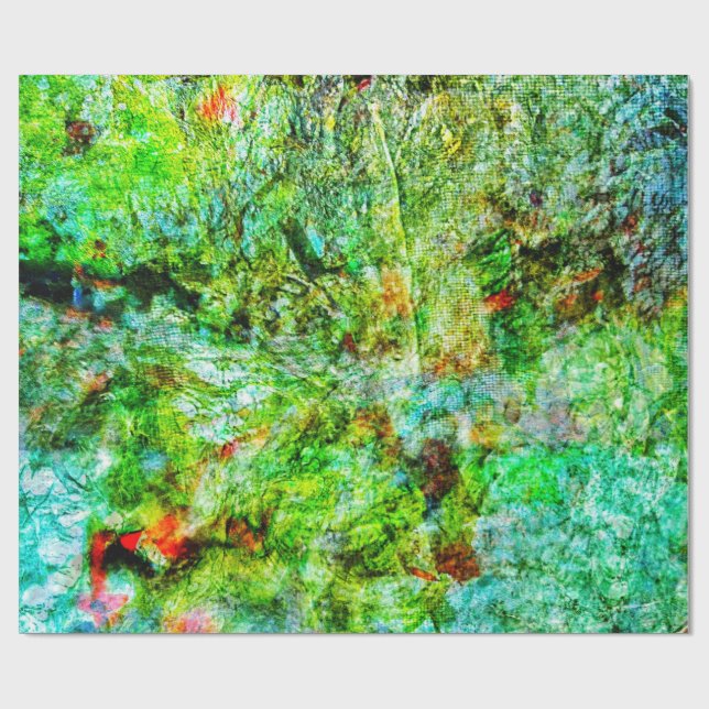 Papel De Presente Calming yellow abstract Wrapping Paper,Relaxed art (Aberto)