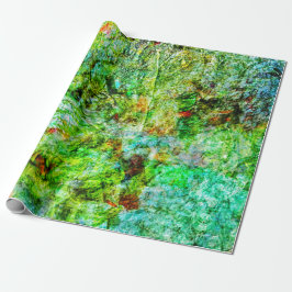 Papel De Presente Calming yellow abstract Wrapping Paper,Relaxed art