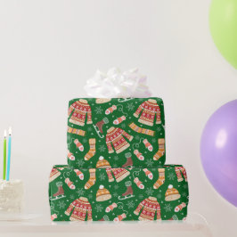 Papel De Presente Calor de Natal Feio e Bonito