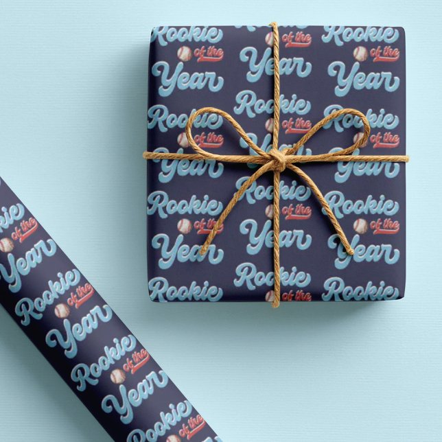 Papel De Presente Calouro do Ano Beisebol 1º Aniversário (Criador carregado)