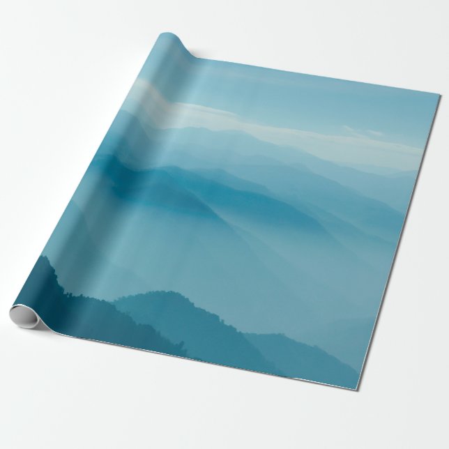 Papel De Presente Camadas de montanha (Desenrolado)