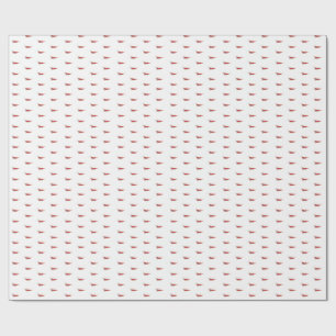 Papel De Presente Camarão cereja vermelho RCS